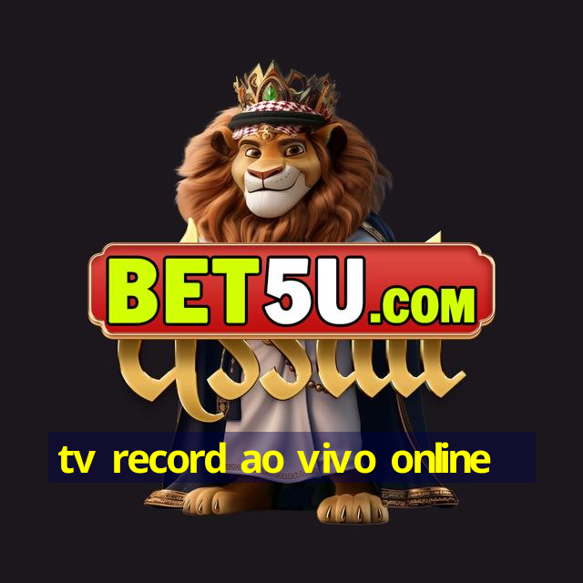 tv record ao vivo online